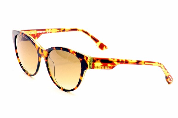 Diesel Sunglasses DL0013 DL-0013 56P Brown Tortoise Retro Shades