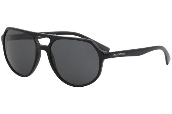 Emporio Armani EA4111F 562887 Sunglasses Men's Bordeaux/Grey Lenses 57mm |  