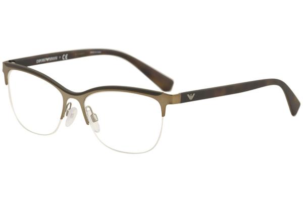 Emporio Armani Women's Eyeglasses EA1068 EA/1068 Half Rim Optical Frame |  