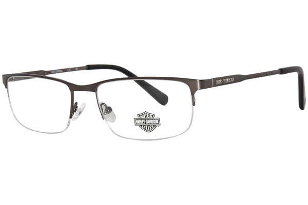 Harley Davidson HD0759 009 Eyeglasses Men's Matte Gunmetal Semi Rim 56 ...