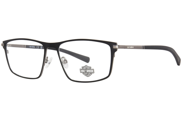 Harley Davidson HD0978 002 Eyeglasses Men's Matte Black Full Rim 57-17 ...