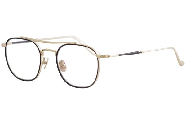 Matsuda Eyeglasses M3077 M/3077 MBK-BG Matte Black/Gold Optical Frame 49mm  | EyeSpecs.com