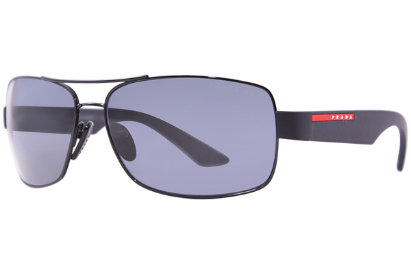 Prada Linea Rossa PS 50ZS 1AB02G Sunglasses Men s Black Dark Grey Polarized 65mm EyeSpecs