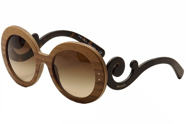 Prada Brown Tortoise Frame Baroque Round Sunglasses Prada | TLC