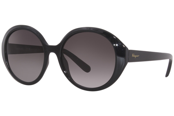 Salvatore ferragamo 54mm store oversized round sunglasses