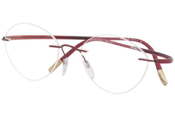 Silhouette Eyeglasses Essence 5523 3535 Rose Spirit Rimless Optical Frame |  EyeSpecs.com