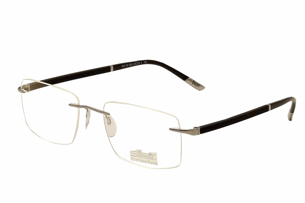  Silhouette Eyeglasses Hinge C-2 5421 6053 23K Gold Plated Grey Optical Frame 