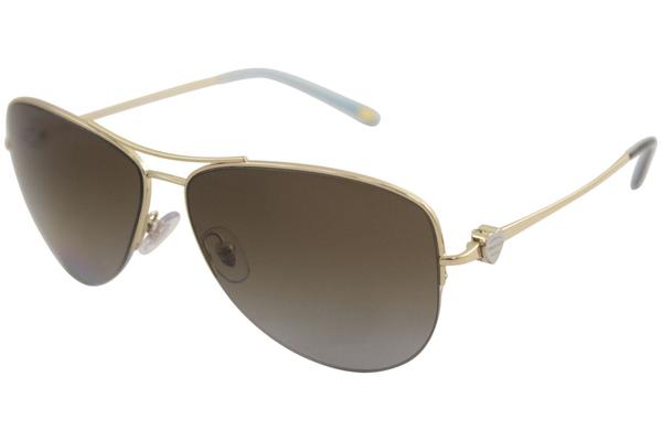 Tiffany & Co. TF3021 TF/3021 6084/T5 Gold Pilot Polarized Sunglasses ...