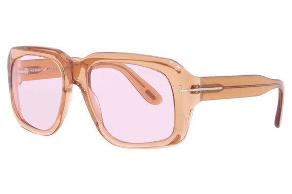 Tom Ford Sunglasses Bailey-02 TF885 45Y Shiny Transparent Peach/Pink 57mm |  