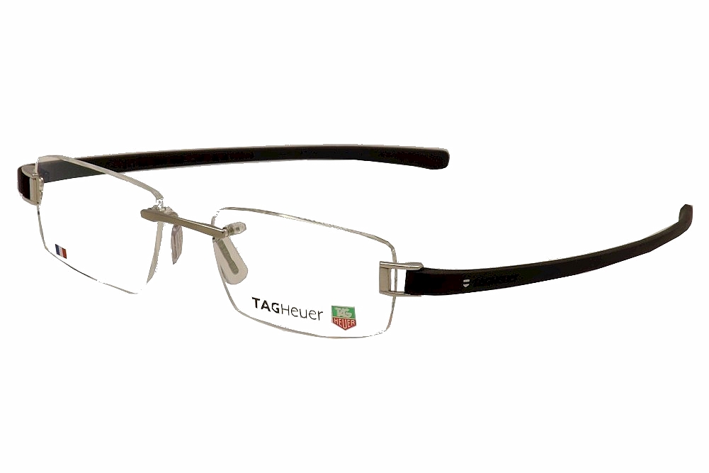 Tag Heuer TagHeuer 7104 Track 001 Black Optical Frame Eyeglasses 55x18