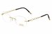 Silhouette Eyeglasses Charming Diva 4458 6051 23K Gold Plated Optical Frame