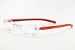 Tag Heuer Eyeglasses 7645 005 Red TagHeuer Rimless Optical Frame