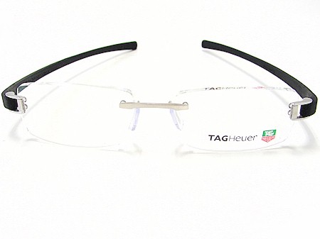 Tag Heuer TagHeuer 7104 Track 001 Black Optical Frame Eyeglasses 55x18