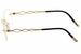 Silhouette Eyeglasses Charming Diva 4458 6051 23K Gold Plated Optical Frame