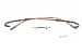 Silhouette Eyeglasses Spx Art Chassis 7690 6060 Brown Pinstripe Optical Frame