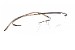 Silhouette Eyeglasses Spx Art Chassis 7690 6060 Brown Pinstripe Optical Frame