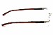 Tag Heuer Eyeglasses 0841 Rimless Optical Frames 002 Black/Red